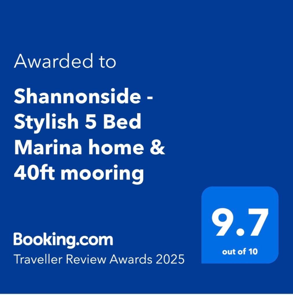 Shannonside - Stylish 5 Bed Marina Home & 40Ft Mooring Termonbarry Bagian luar foto